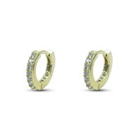 Orecchini Dilvdò Hoop ring in Argento Zircone ORDLOB - ORDLOB